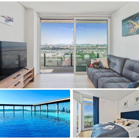 Luxury Penthouse I Rooftop Pool I Self Check-In Vienna Luaran gambar